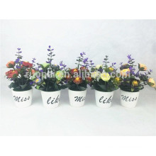 wholesale mini plastic artificial flower bonsai for home office decor